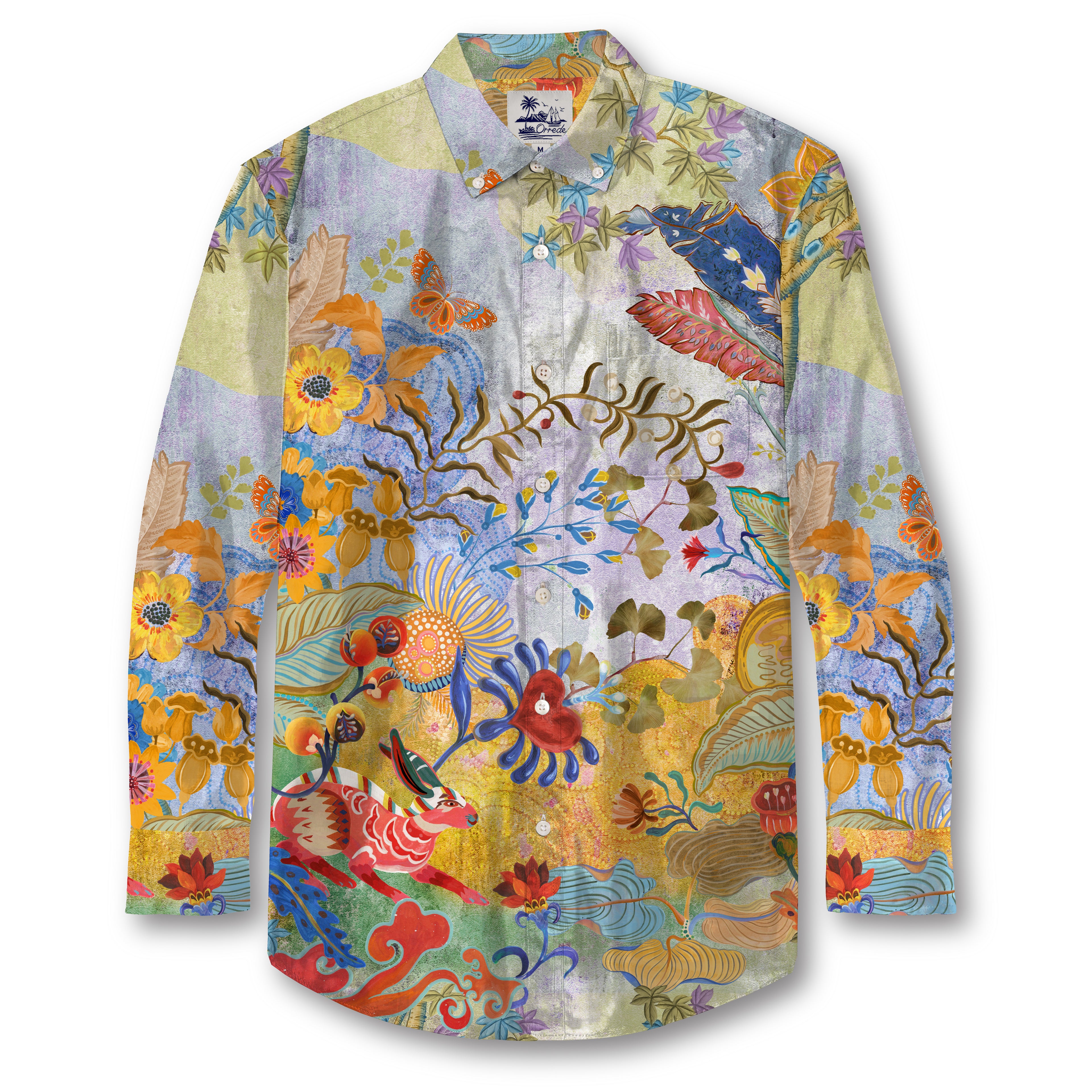 【WONDER WONDER】Festival String Linen Shirt Blouse Sk Set Men's Bloomz Linen Rayon Short Sleeve Sport Shirt | Southern