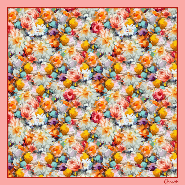 Bloom Rush - 100% Silk Scarf