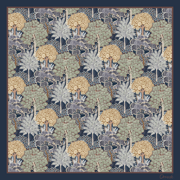 Forest Tapestry - 100% Silk Scarf