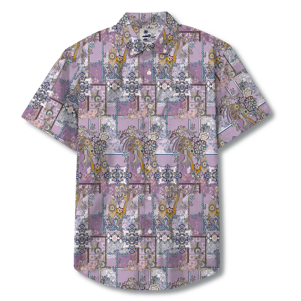 Lavender Phoenix Brocade