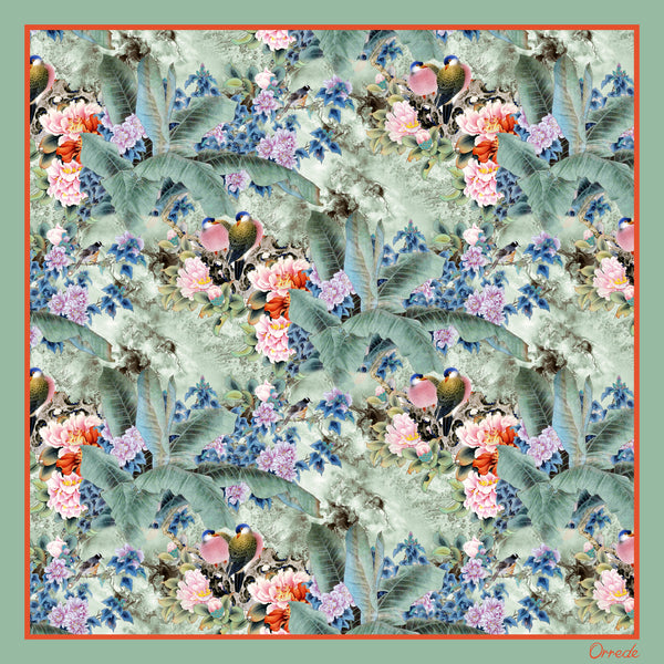 Flora Sonata - 100% Silk Scarf