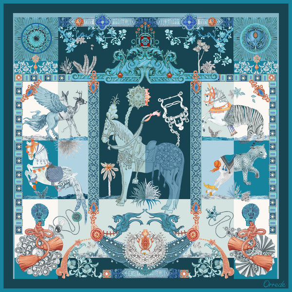 Animal Fantasia - 100% Silk Scarf