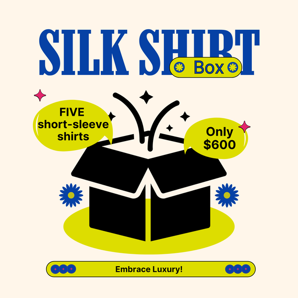 ✨ 5PCS 100% SILK SHORT SLEEVE BOX