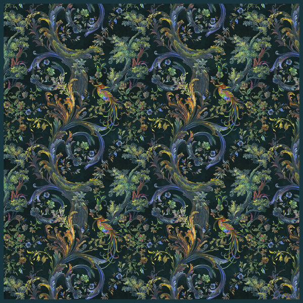 Forest Tapestry - 100% Silk Scarf