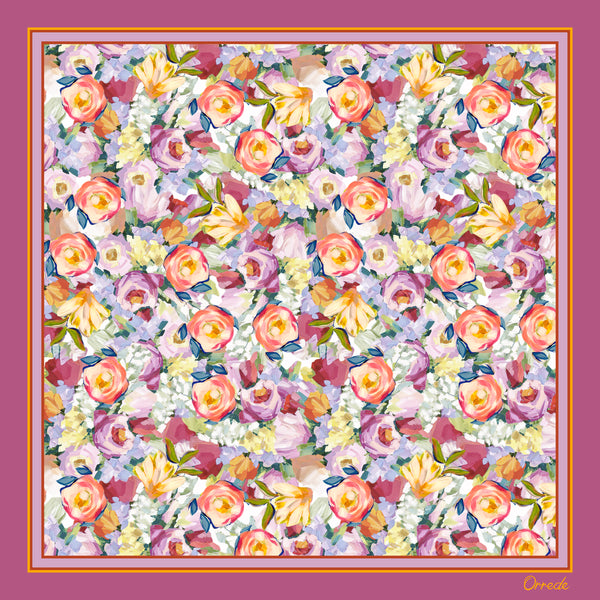 Garden Sonata - 100% Silk Scarf