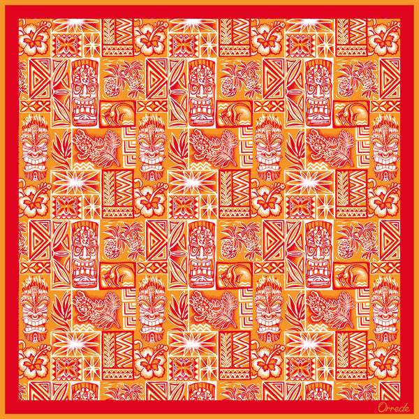 Tiki Tropics Radiance - 100% Silk Scarf