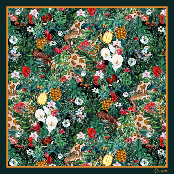 Jungle - 100% Silk Scarf