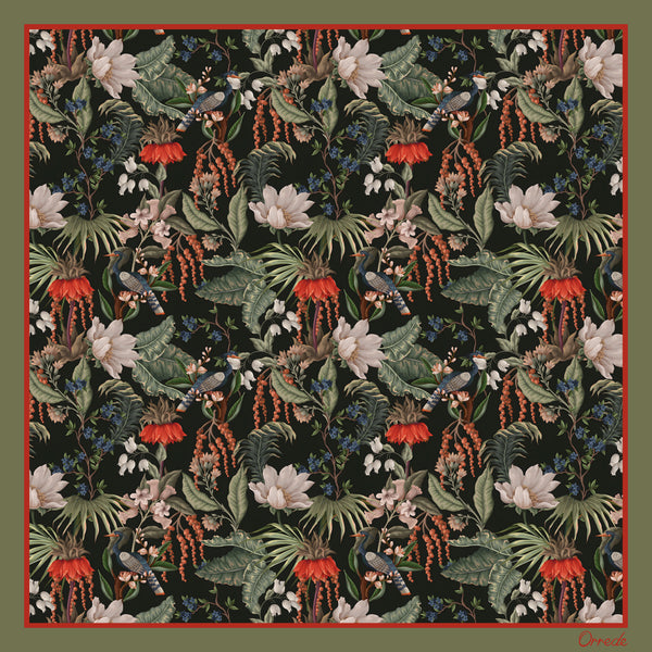 Jungle Whisper - 100% Silk Scarf