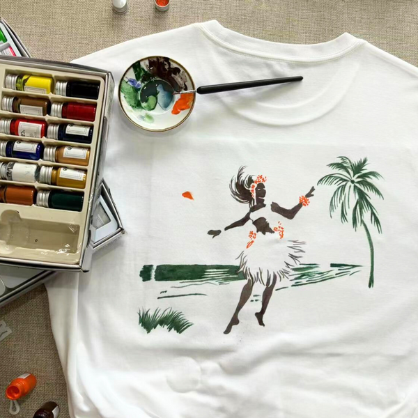 Hand-painted T-shirt with Custom Designs