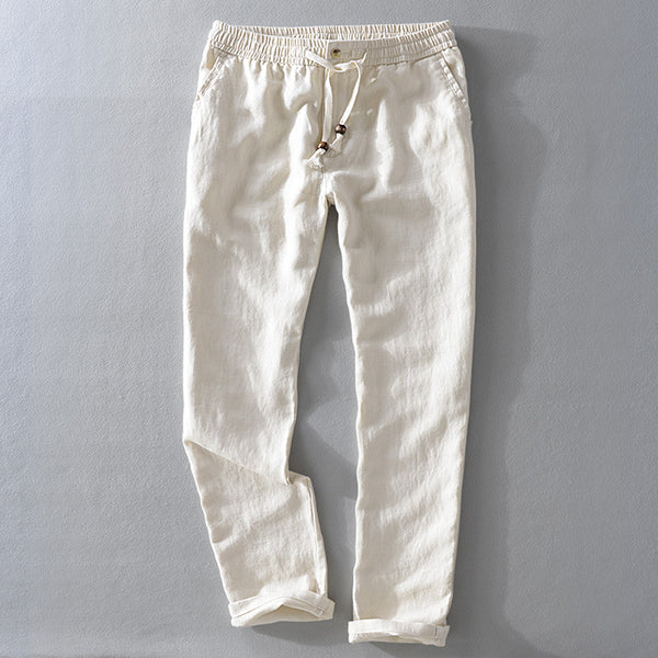 100% Linen Casual Pants